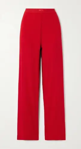 SKIMS Cotton Rib Pant in Cranberry, Size X-Small