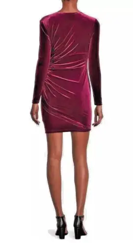 Alex Marie NWT Nikki Surplice V-Neck Long Sleeve Mahogany Velvet Dress