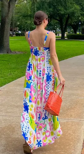 Paper Heart Rainbow Maxi Dress