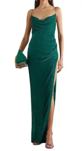 Retrofete Katya Sequin Formal Long Dress in Green Size XXS NWT