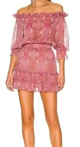 MISA Los Angeles Revolve Danae Dress in Washed Rose Lilac Pink Size Medium