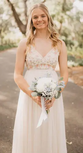 Needle and Thread Emma Ditsy Bodice Cami Embroidered Tulle Formal Prom Maxi Dress