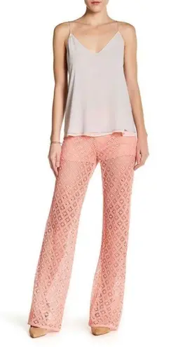 Trina Turk New  Andria sheer crochet pant.