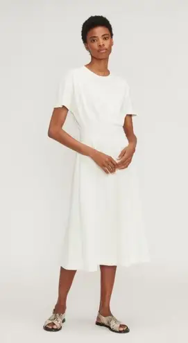 Everlane  The Organic Cotton Waisted Dress in Canvas M NWT