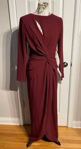 Dress the Population Naomi Cutout Twist Knotted Draped