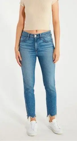 3x1 Shredded Crop High Rise Straight Jeans in Ace Size 26
