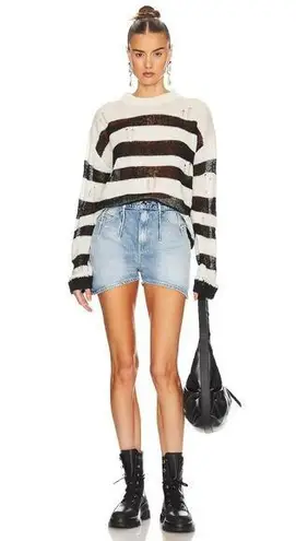 RtA Mano High Waisted Tuck Shorts Pink Size 27 NWT Vintage Westcoast Blue