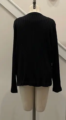 Charter Club black sparkle sweater cardigan.