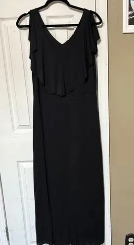 Soft Surroundings Black Sleeveless Maxi Gown Chest 19”