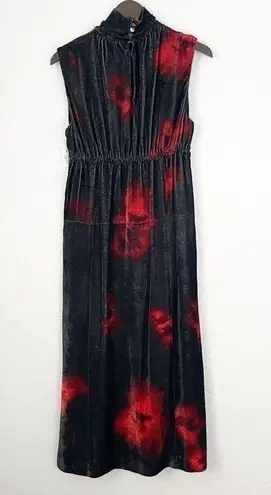 Altuzarra NWT Indira Velvet Dress in Electric Orange 46 XL