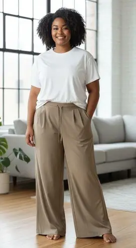 NWTs CALIA Truelight Wide Leg Pant Size XL Tan