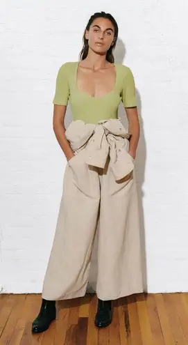 Mara Hoffman pistachio green Marlowe Body suit size xxs