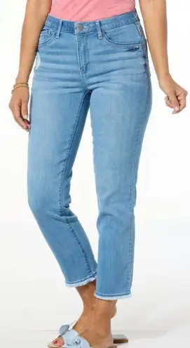 Democracy AB Technology High Rise Slim Straight Jeans Blue 2 NWT