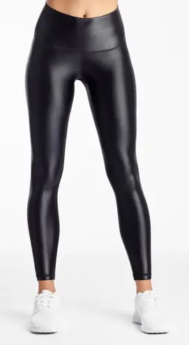 DYI Black High-Rise Glossy Leggings