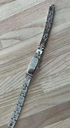 Raga Titan Ladies Watch Two Tone Bracelet Rectangular Black Dial