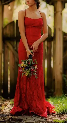 Sherri Hill Red Prom Dress / Ball Gown