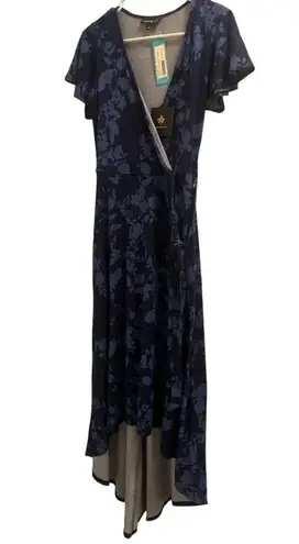 Fortune + Ivy 🔹🔹🔹 irene faux wrap brushed knit maxi dress 🔹🔹🔹