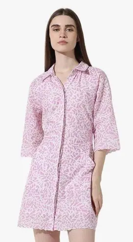 Only Y2K NWT Step-Hem Shirtdress in Baby Pink Sz3& Schiffi Floral Fairycore CHIC