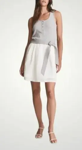 Reiss Dress Womens Size 12 Zeta Jersey Top Mini Belt Classicore Normcore (b19)