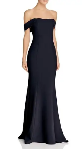 Likely Bartolli Off-Shoulder Mermaid Gown Navy Size 2 NWT