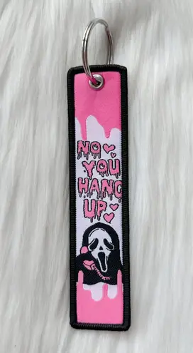 Scream Horror movie pink keychain