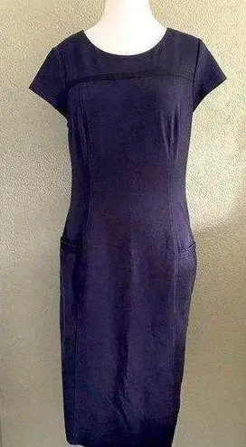 Boden USA Boden Dress PADDINGTON Shift Dress Navy Blue Classic Preppy Comfortable 6L