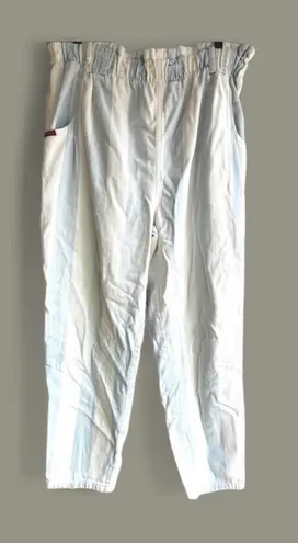 Vintage Gitano Striped High Waist Denim Pants Elastic Waistband Casual Jeans 16 Blue