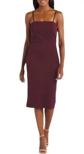 Nine Britton Arianca Merlot Midi Dress Sleeveless size 1X