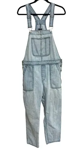 Gap  Women’s Slouchy Cropped Light Wash Denim Overalls - Size M