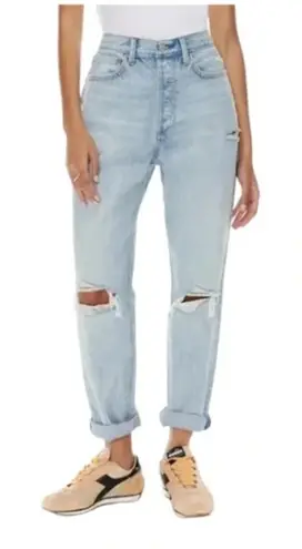 Denim Forum Aritzia The BF High Rise Loose Jeans 28L Womans 25 Blue