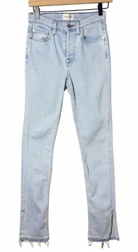 Cotton Citizen Split Skinny Leg Light Wash Button Fly Women’s Size 24