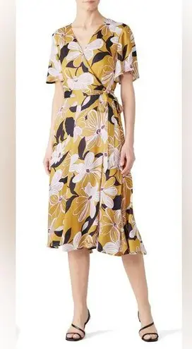 Slate + Willow Mod Daisy Wrap Midi Dress Size XL