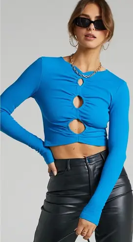 NWT Revolve SNDYS Natty Top in Aqua Blue Size M