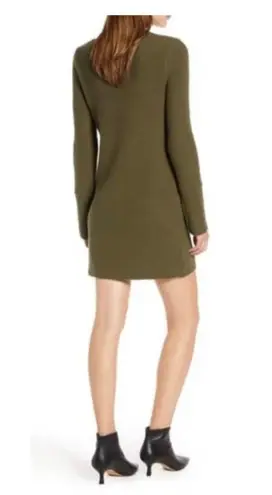 Something Navy Fitted Ribbed Mini Tunic Sweater Dress Size XS