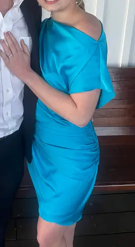 DO+BE Blue Satin Dress