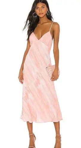 Privacy Please Bermuda Pink Tie Dye Midi Dress