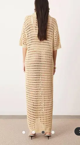 ASOS  EDITION knit button up maxi dress in stone