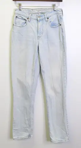 Abercrombie & Fitch  Curve Love The Straight Mid Rise Jean‎ Size 26 thumbnail 1