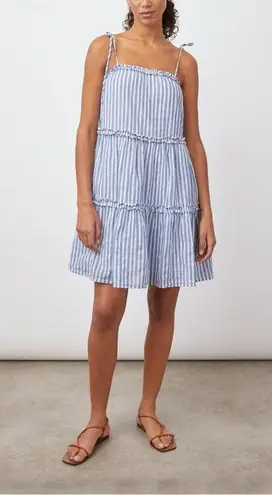 Rails Caralyn Dress Lighthouse Stripe Size Large Preppy Summer Babydoll Coastal - Image 1