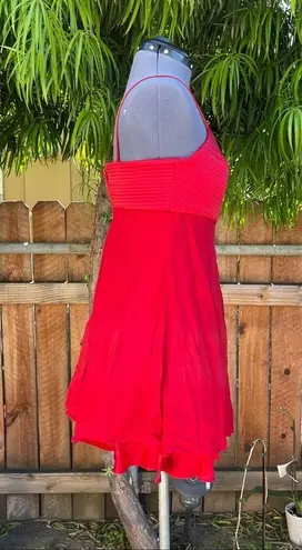 Kay Unger  Petite Red Silk Dress size 8