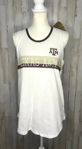 Rivalry Threads NWT Women's Large White Texas A&M Aggies Sleeveless Tank Top - Image 1