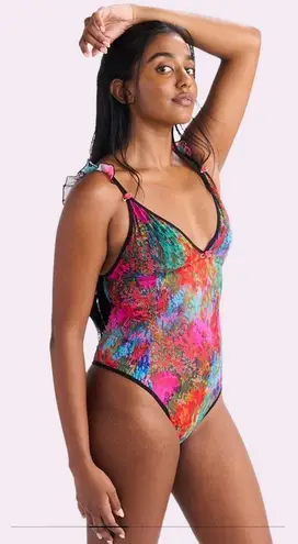 Parade Silky Mesh Flutter Strap Bodysuit