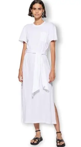 Jonathan Simkhai Sara Organic Cotton Dress White Large NWT