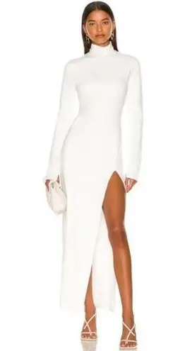Nonchalant Label Declan Turtleneck Dress Off White Womens Size Large
