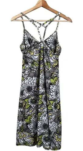 prAna Floral Shelf Bra Traveler's Mini Dress Women Small Athletic Outdoor Active