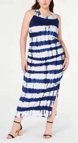 Jessica Simpson TIE DYED MAXI DRESS NAVY XS NWT