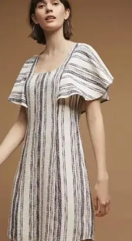 Akemi + Kin by Anthropologie Navy Jovanie Coastal Flutter Dress - Size - Medium - Image 1