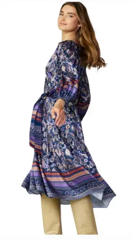 Current Air Border Print Midi Dress nwot