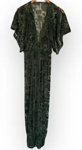 Norma Kamali  Velvet Burnout Mesh Rectangle Jog Jumpsuit – XS (NWT) - Image 1