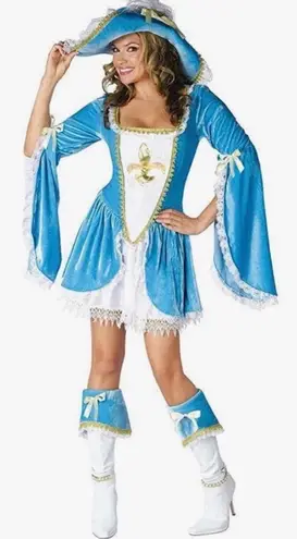 Spirit Halloween Madam Musketeer Costume Sz S/M 2-8